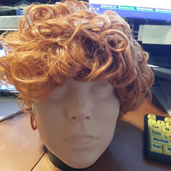 NEW TAG ! Beauexe 5 Pcs Curly Hair Set (Wig, Glass, Jewelery, Beads, Hair Band) main image 9